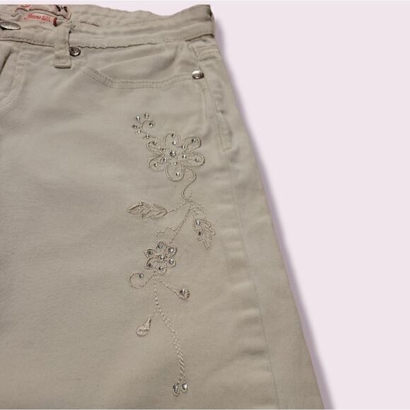 jeans D Brand. Wide Leg Tan Capri Jeans. Size 5 - Picture 3 of 7